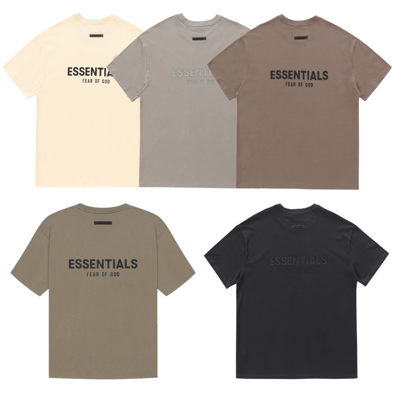 Fear Of God Essentials T Shirt Cream Buttercream Ss21 (1) - newkick.cc